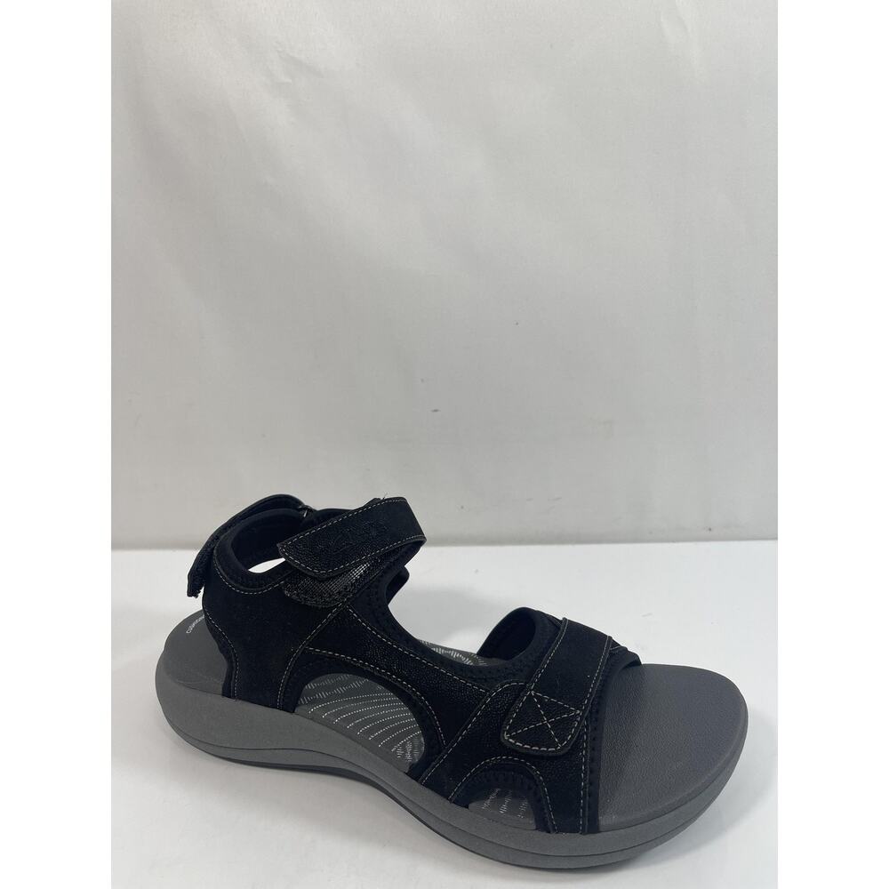Clarks Mira Bay Shoes Women's Size 8W Black Cloudsteppers Sandals New Box - Picture 5 of 14